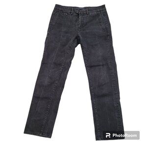 Tramarossa Jeans Luis Slim Black Wash Super Stretch 5 Pocket Logo Italy 30 x 26